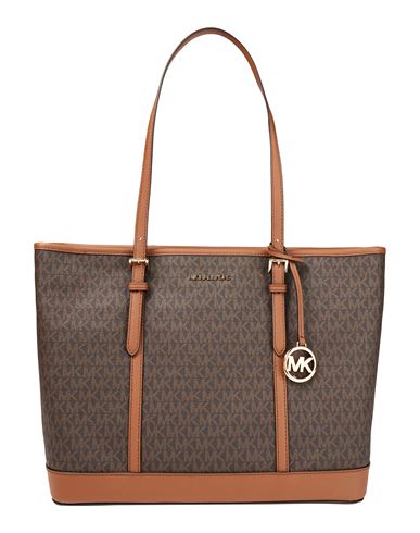 Michael Michael Kors Woman Shoulder Bag Dark Brown Size - Textile Fibers