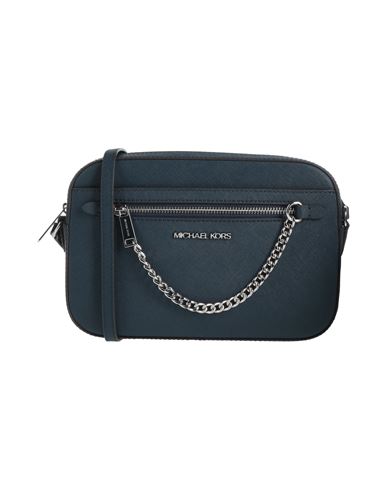 Michael Michael Kors Woman Cross-body Bag Navy Size - Leather In Navy