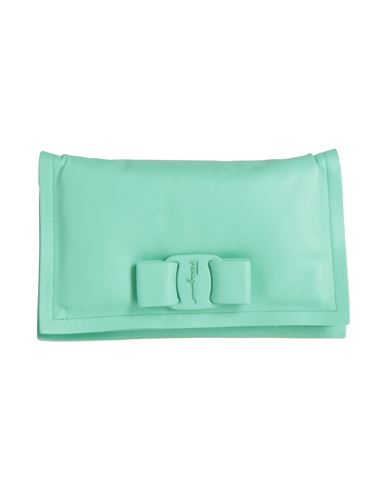 Ferragamo Woman Handbag Light Green Size - Calfskin