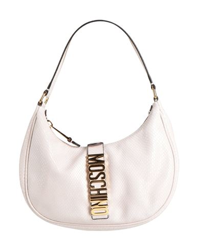 Moschino Woman Handbag Light Pink Size - Soft Leather In White