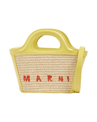 Marni Woman Handbag Yellow Size - Leather, Other Fibres
