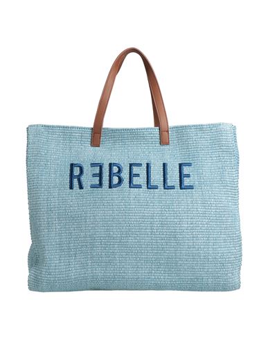 Rebelle Rǝbelle Woman Handbag Sky Blue Size - Cotton, Polypropylene