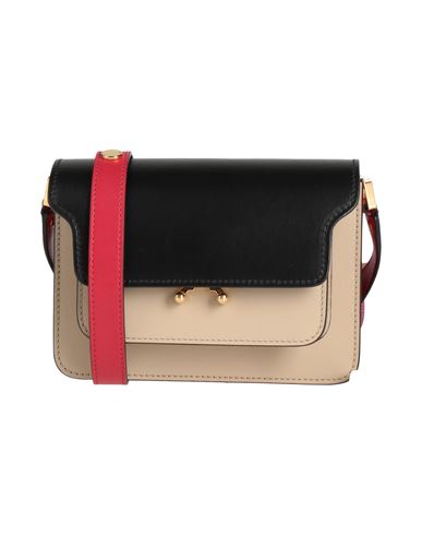 Marni Woman Cross-body Bag Midnight Blue Size - Calfskin, Brass In Blue