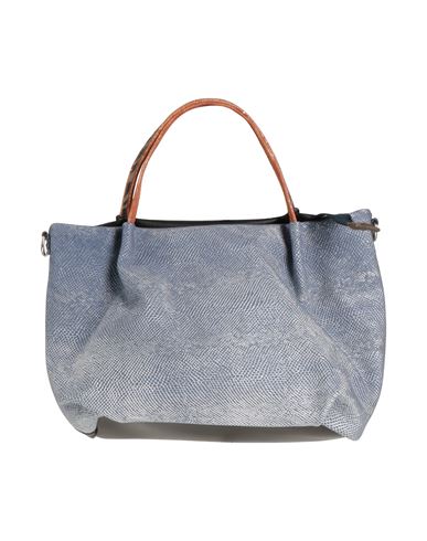 Ebarrito Woman Handbag Slate Blue Size - Soft Leather