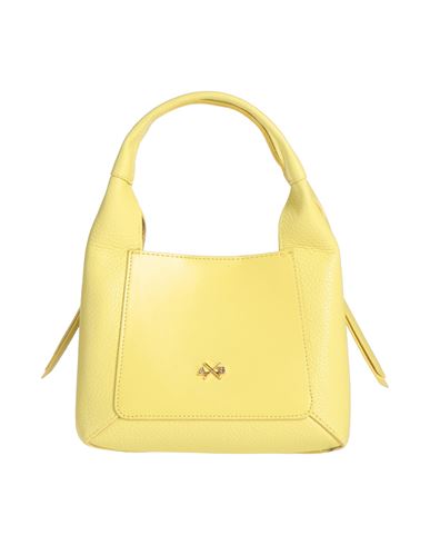 Ab Asia Bellucci Woman Handbag Light Yellow Size - Soft Leather