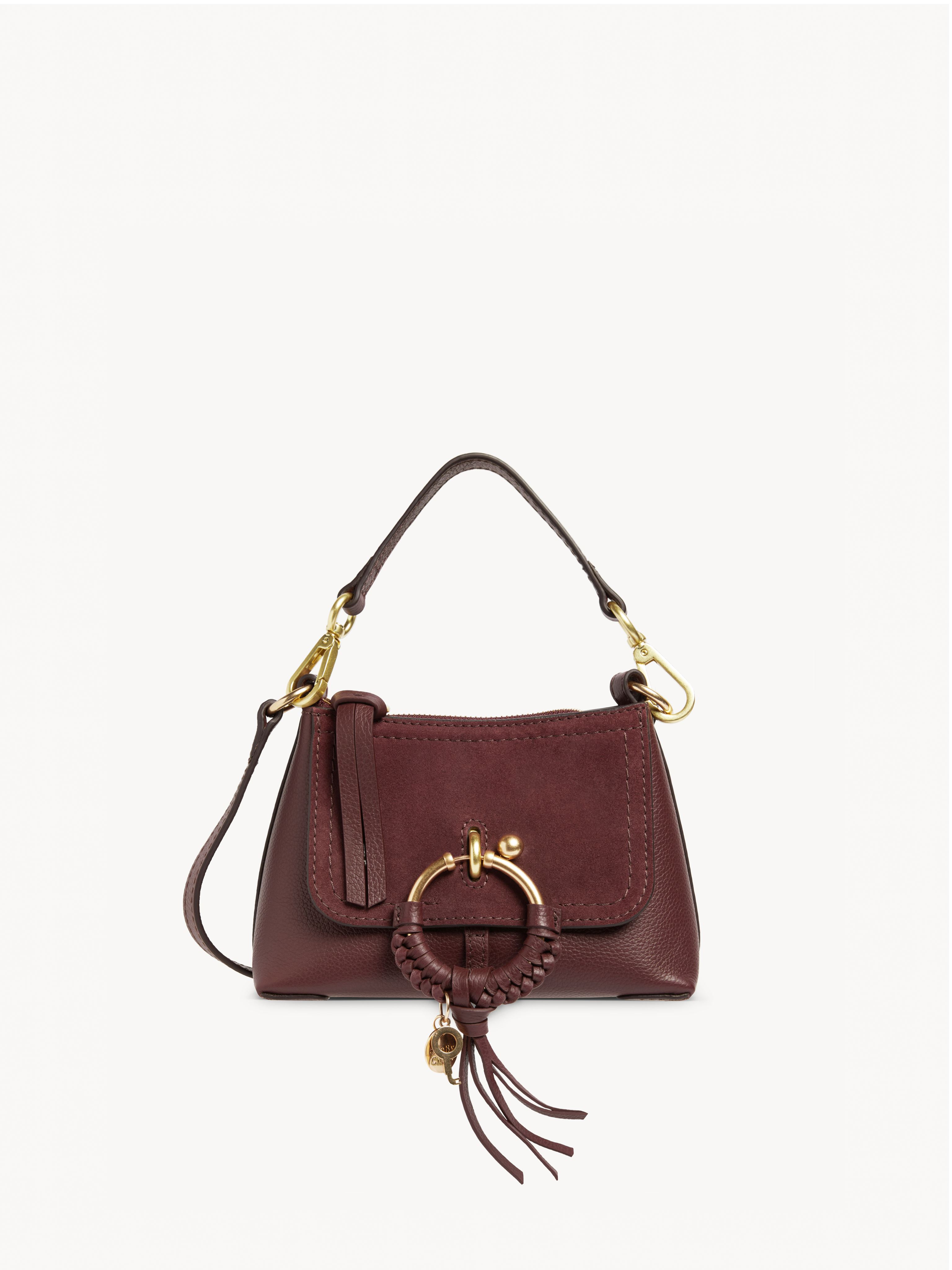 Chloé embroidered-logo Leather Mini Bag - Brown