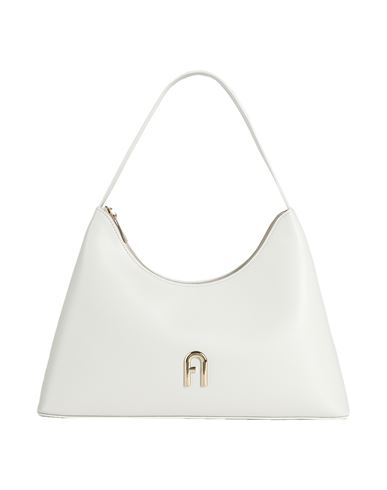 Furla Diamante S Shoulder Bag Woman Shoulder Bag Off White Size - Calfskin