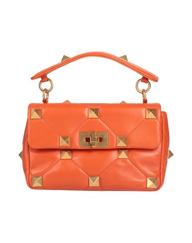 Valentino Garavani Woman Handbag Orange Size - Soft Leather