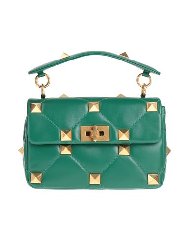 Valentino Garavani Woman Handbag Green Size - Soft Leather