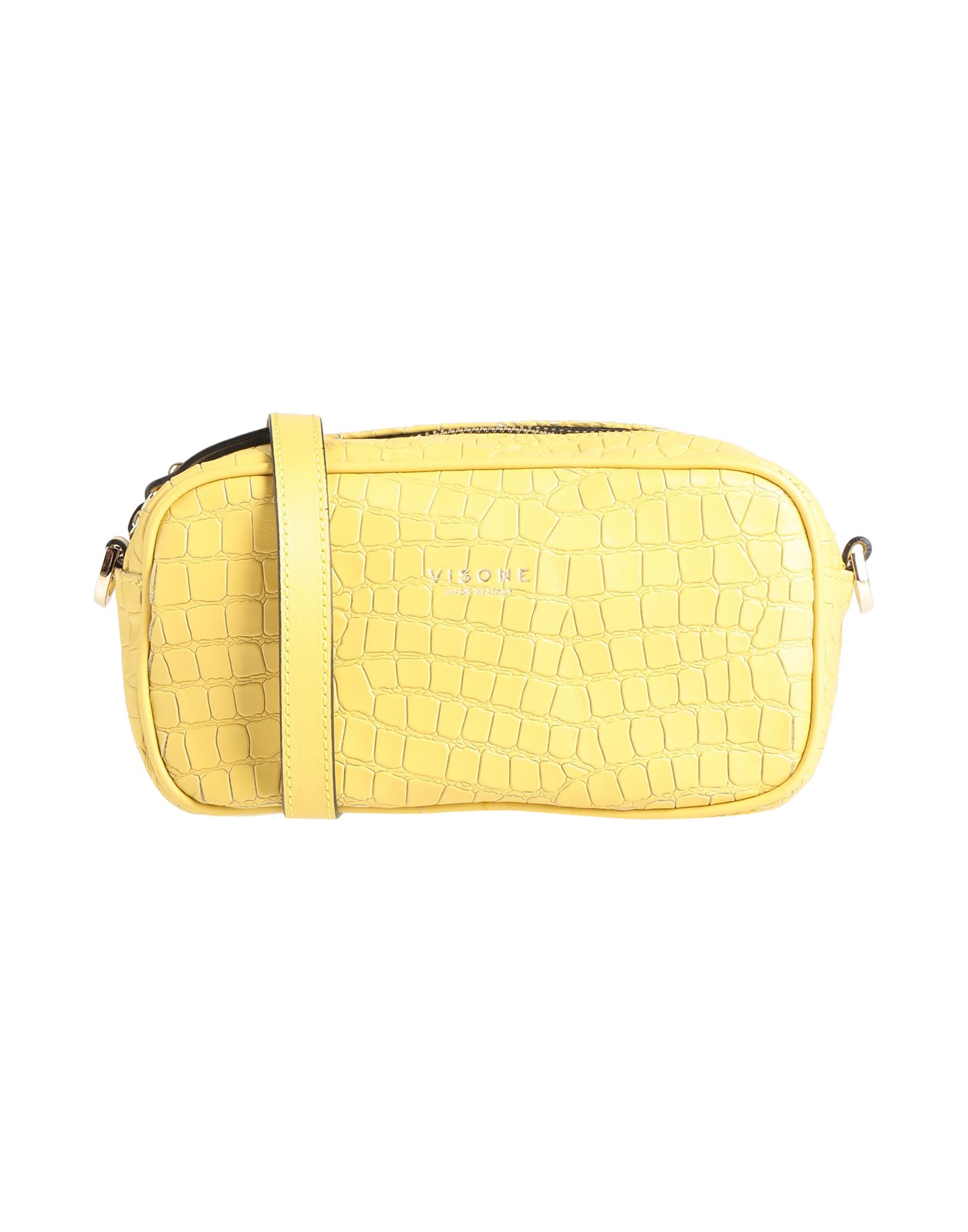 Visone Handbags In Yellow