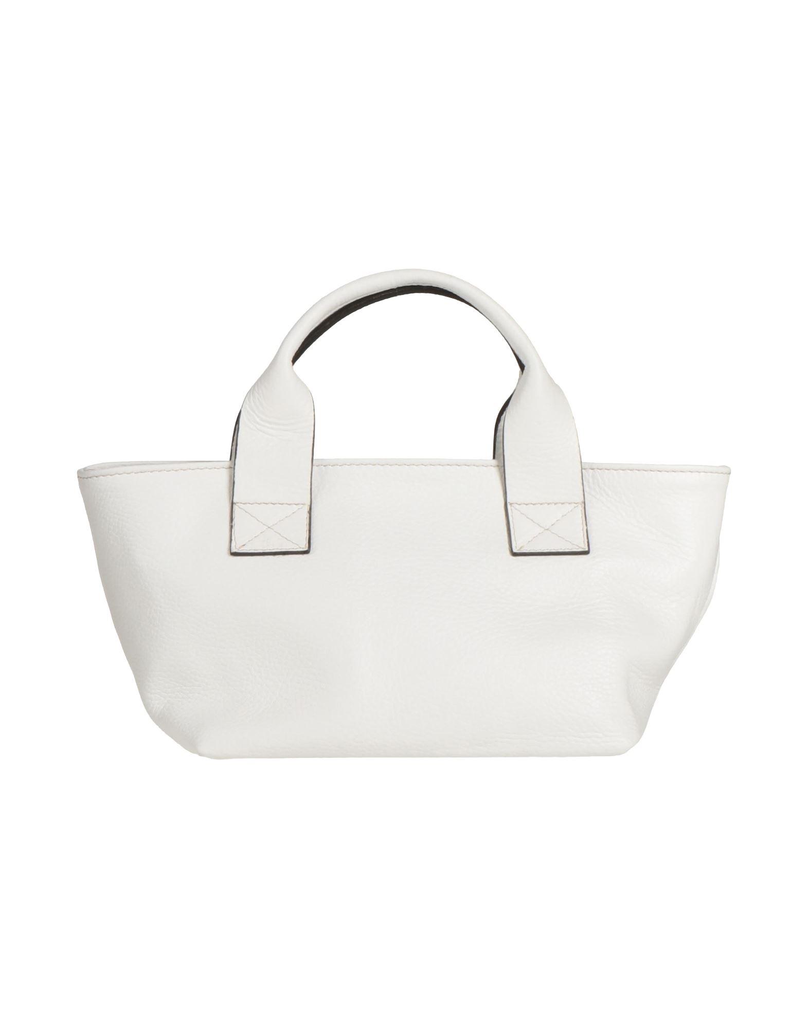 Innue' Woman Handbag Beige Size - Bovine Leather In White