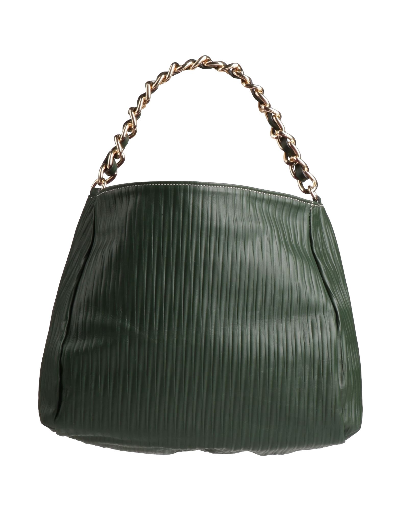 Innue' Woman Handbag Dark Green Size - Bovine Leather