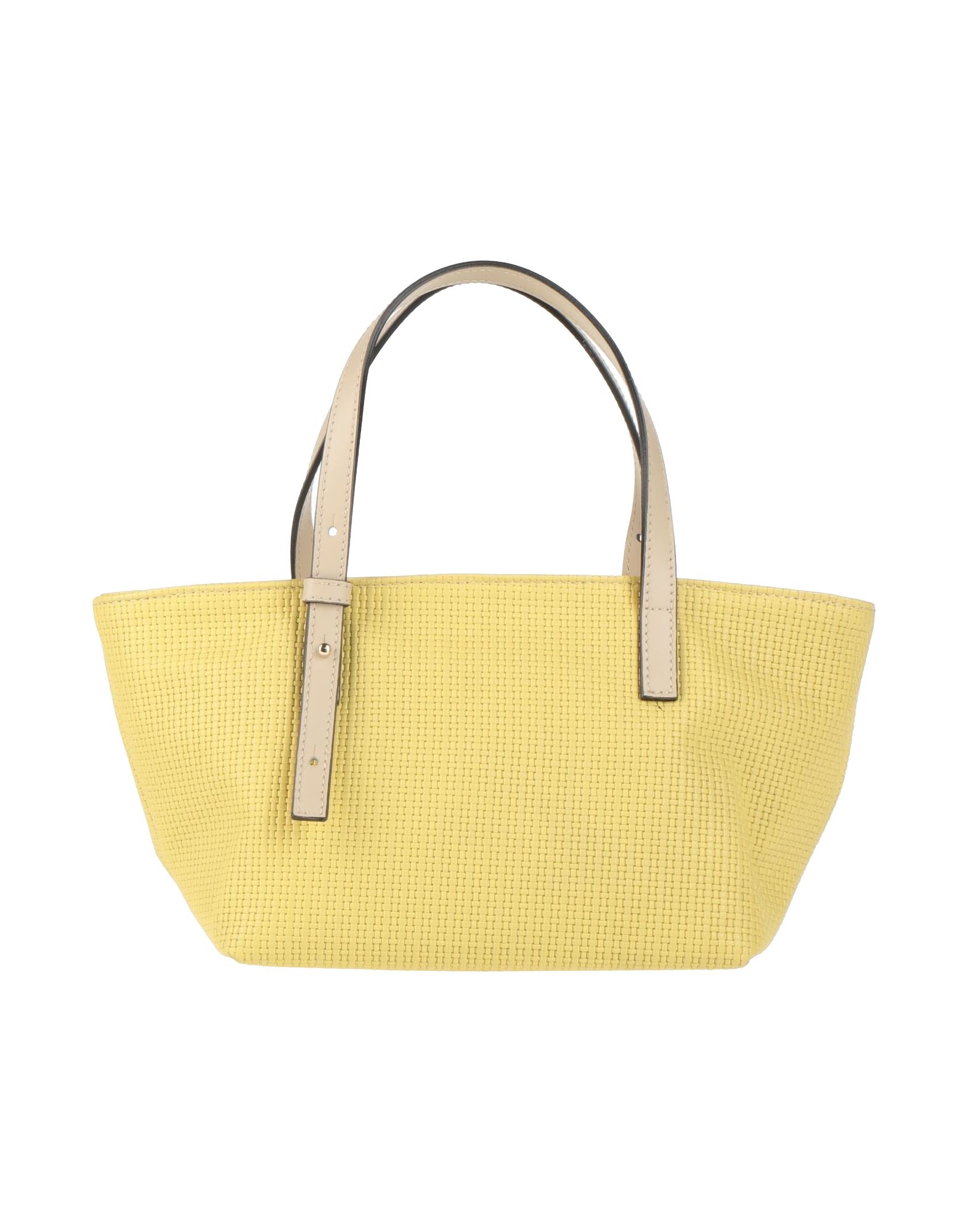 Innue' Woman Handbag Light Yellow Size - Bovine Leather