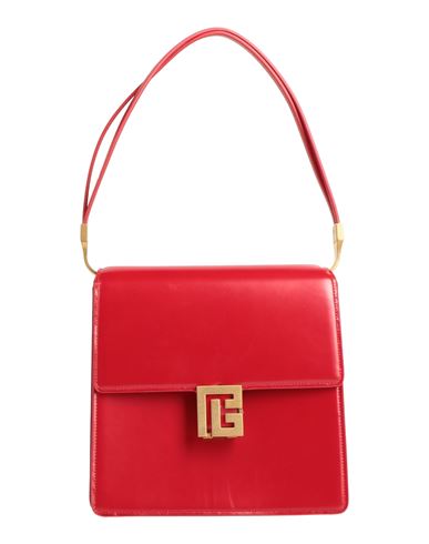 Balmain Woman Handbag Red Size - Calfskin