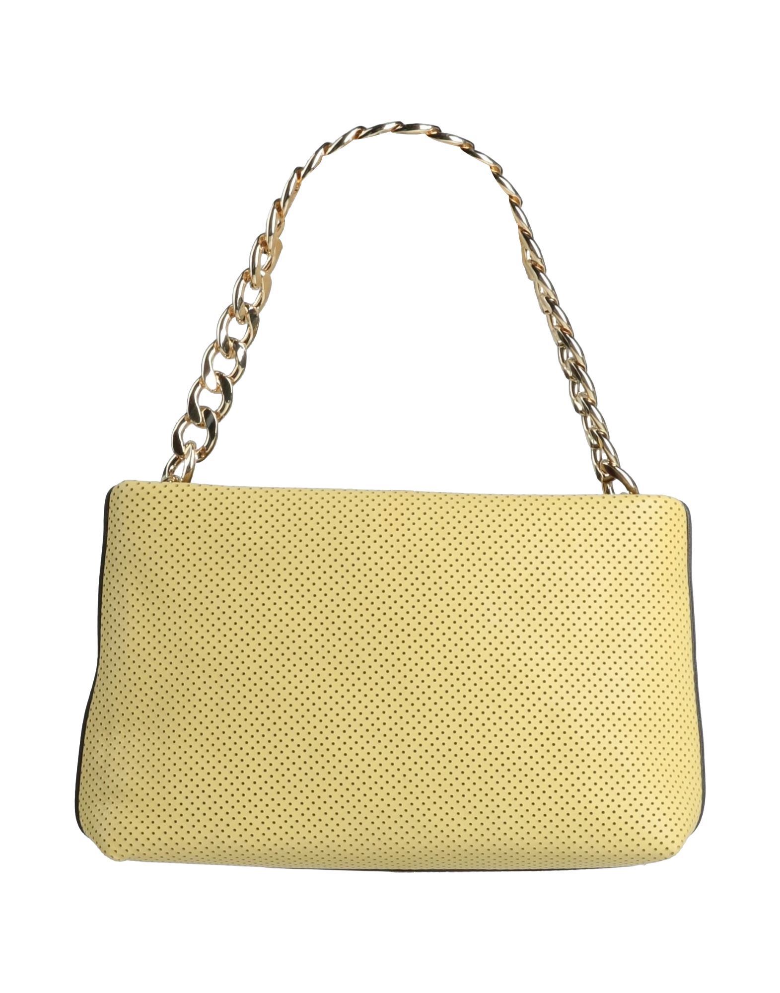 Innue' Woman Handbag Light Yellow Size - Cow Leather