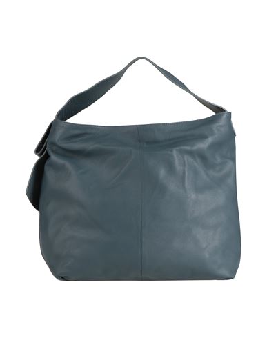 Innue' Woman Handbag Pastel Blue Size - Soft Leather