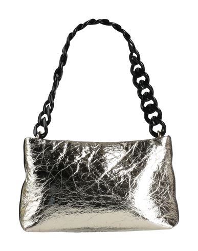 Innue' Woman Handbag Gold Size - Soft Leather In Metallic