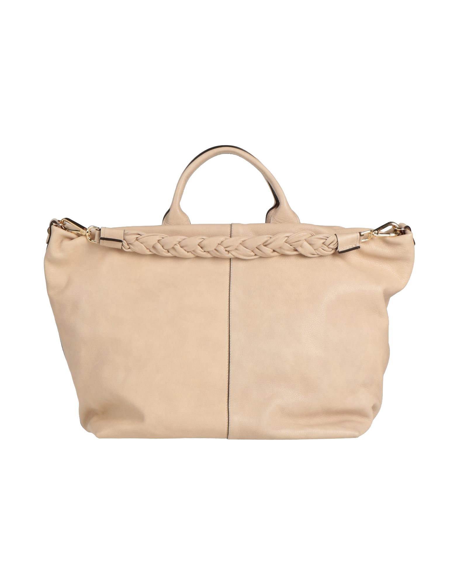 Innue' Woman Handbag Beige Size - Soft Leather