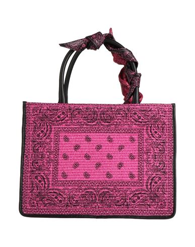 Anita Bilardi Woman Handbag Magenta Size - Cotton, Polyamide, Calfskin