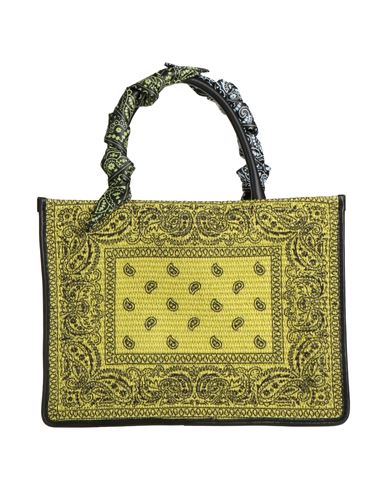 Anita Bilardi Woman Handbag Light Green Size - Cotton, Polyamide, Calfskin