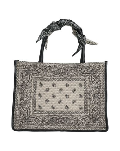 Anita Bilardi Woman Handbag Beige Size - Cotton, Polyamide, Calfskin