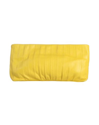 Anita Bilardi Woman Handbag Yellow Size - Lambskin