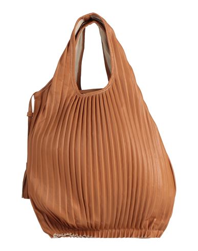 Anita Bilardi Woman Handbag Camel Size - Soft Leather In Brown