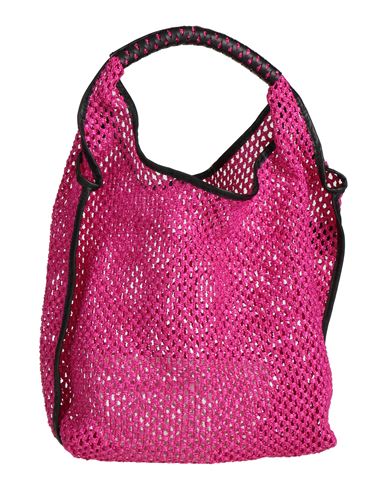 Anita Bilardi Woman Handbag Fuchsia Size - Polyamide, Calfskin In Pink