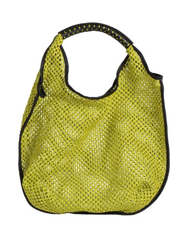 Anita Bilardi Woman Handbag Green Size - Polyamide, Calfskin