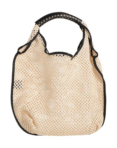 Anita Bilardi Woman Handbag Beige Size - Polyamide, Calfskin