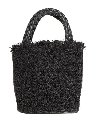 Anita Bilardi Woman Handbag Black Size - Polyamide, Cotton, Rubber, Calfskin