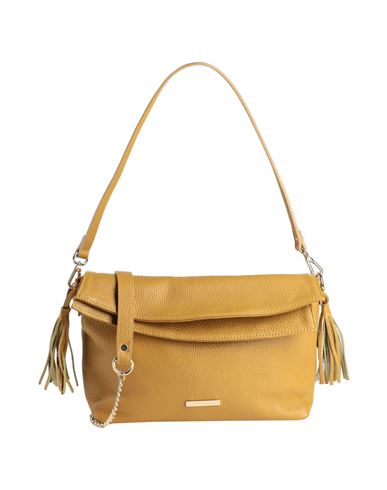 Tuscany Leather Woman Handbag Mustard Size - Soft Leather In Yellow