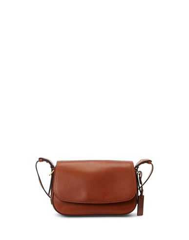 Lauren Ralph Lauren Waxed Leather Small Kassie Shoulder Bag - Chestnut Brown