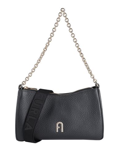 Furla Diamante Mini Shoulder B Woman Handbag Black Size - Calfskin