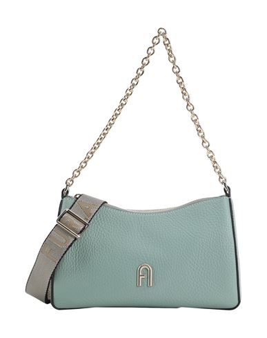 Furla Woman Handbag Light Green Size - Calfskin, Polyester In Sage Green