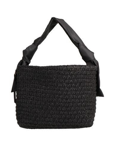 Corsia Woman Handbag Black Size - Soft Leather, Textile Fibers