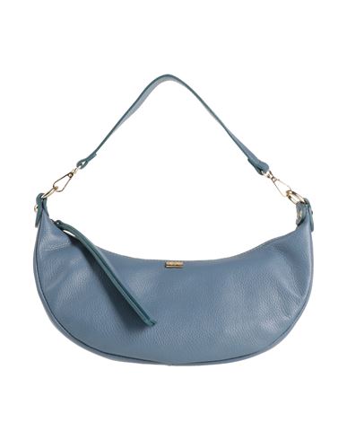 Tsd12 Woman Handbag Slate Blue Size - Soft Leather