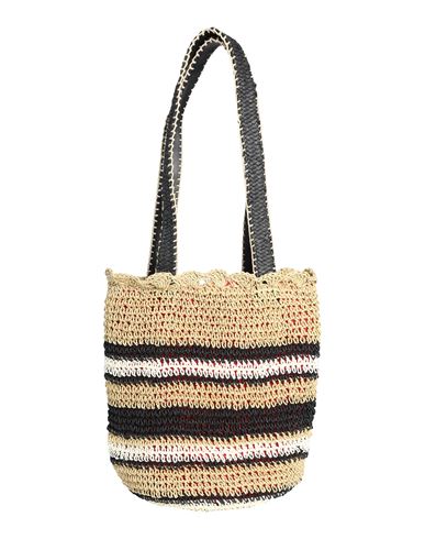 Max & Co . Woman Shoulder Bag Beige Size - Paper Yarn In White