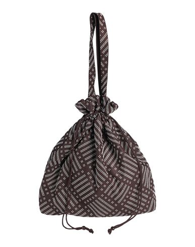 Max & Co . Woman Handbag Dark Brown Size - Polyester, Acrylic Resin In Black
