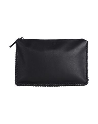 Les Visionnaires Vera Lacing Soft Grainy Leather Woman Handbag Black Size - Bovine Leather