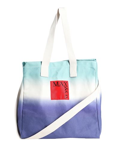Max & Co . Woman Shoulder Bag Blue Size - Cotton In Burgundy