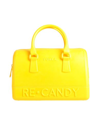 Furla Woman Handbag Yellow Size - Recycled Thermoplastic Polyurethane, Thermoplastic Polyurethane