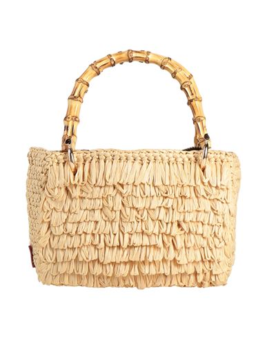 Chica Woman Handbag Sand Size - Viscose, Bamboo In Beige