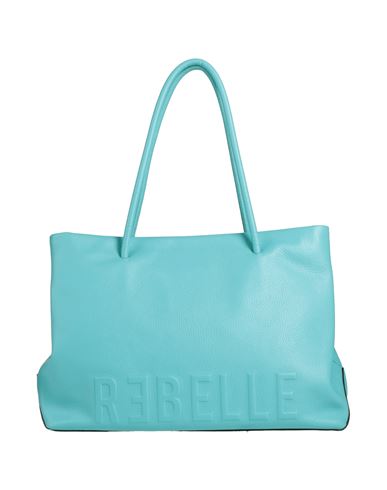 Rebelle Woman Handbag Turquoise Size - Bovine Leather In Blue