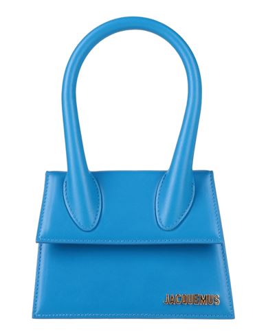 Shop Jacquemus Woman Handbag Azure Size - Leather In Blue