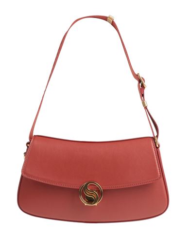 Stella Mccartney Woman Shoulder Bag Brick Red Size - Polyester, Polyurethane