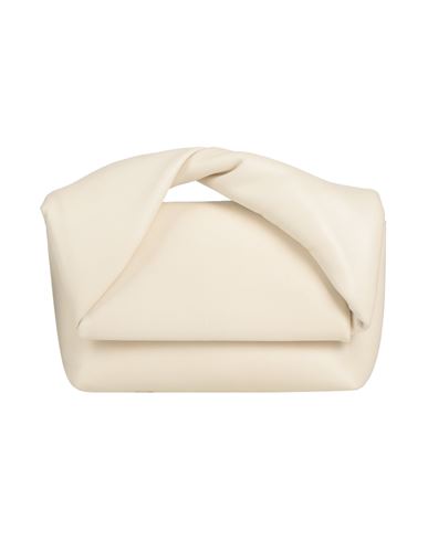Jw Anderson Woman Handbag Sage Green Size - Soft Leather In Off White