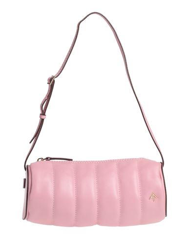 Manu Atelier Woman Shoulder Bag Pink Size - Soft Leather