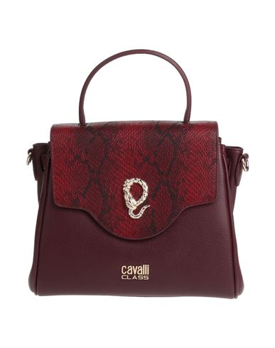 Cavalli Class Woman Handbag Burgundy Size - Soft Leather In Red