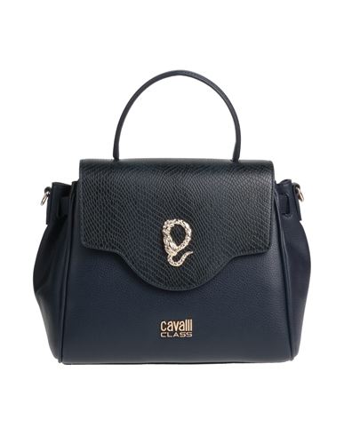 Cavalli Class Woman Handbag Navy Blue Size - Soft Leather